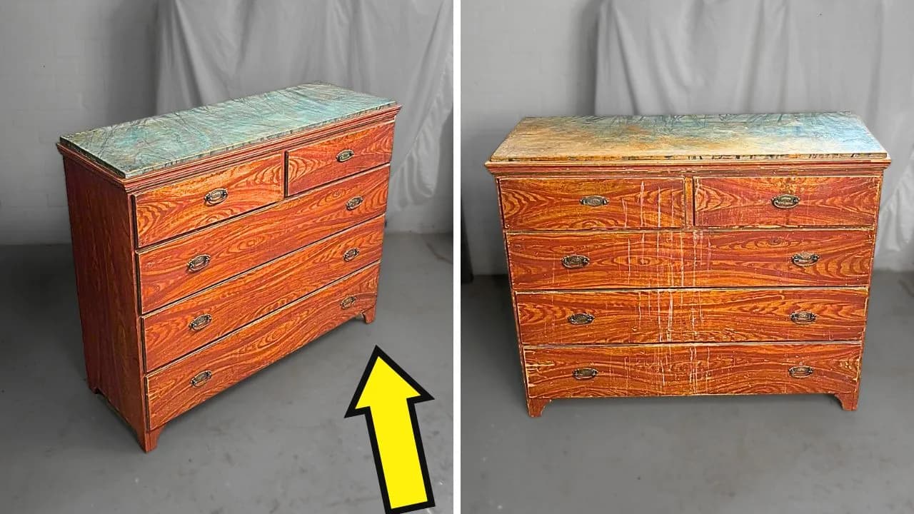 Furniture restoration in Weesp and Amsterdam — before and after, project 14