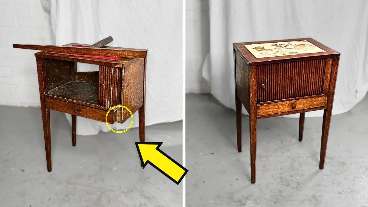 Furniture restoration in Weesp and Amsterdam — before and after, project 19