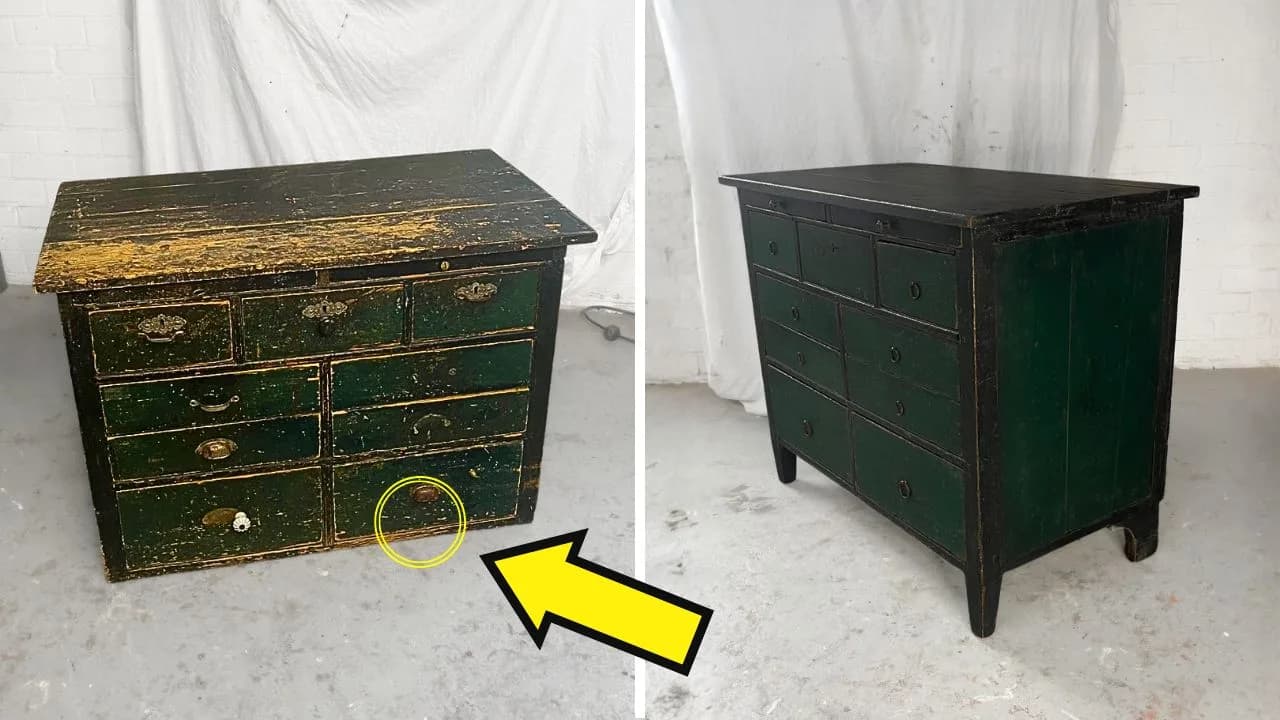 Furniture restoration in Weesp and Amsterdam — before and after, project 24