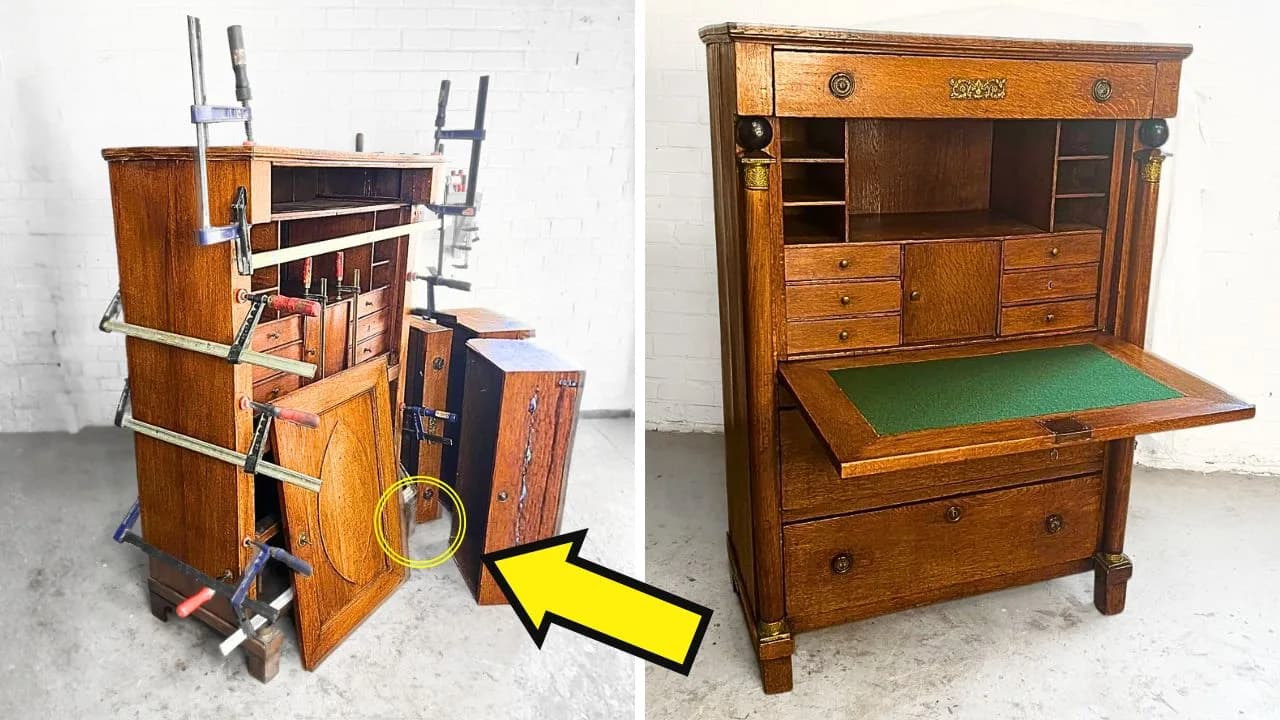 Furniture restoration in Weesp and Amsterdam — before and after, project 26
